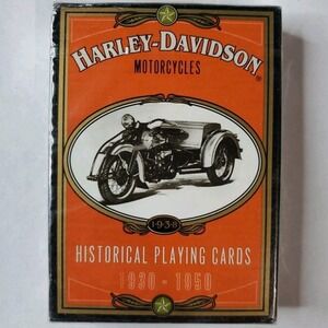Harley Davidson Motorcycles Historical Playing Cards 1930 To 1950 New In Sealed